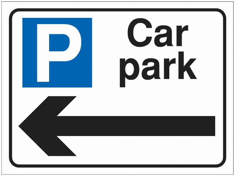 Car Park Navigation Signs - Car Park Left Arrow