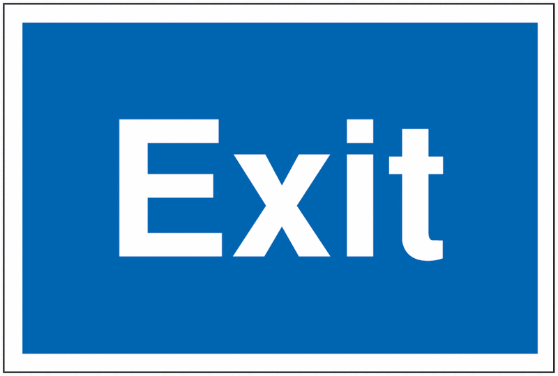 Car Park Navigation Signs - Exit