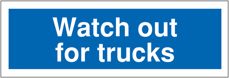 Car Park Navigation Signs - Watch Out For Trucks