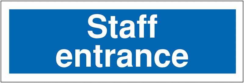 Car Park Navigation Signs - Staff Entrance