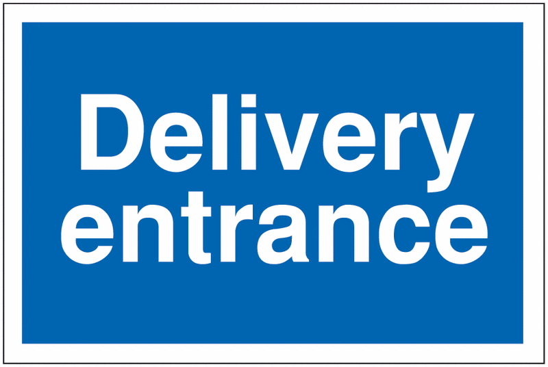 Car Park Navigation Signs - Delivery Entrance