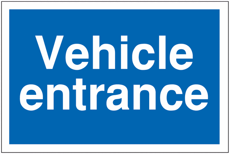 Car Park Navigation Signs - Vehicle Entrance