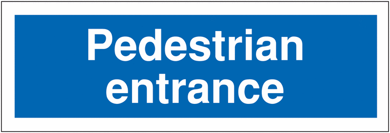 Car Park Navigation Signs - Pedestrian Entrance