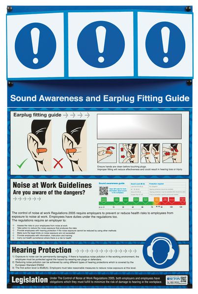 PPE Information Point - Earplug Fitting Guide with Leglislation