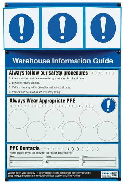 PPE Warehouse Safety Information Point