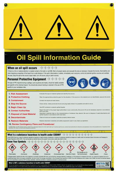 Oil Spill Information Points Single Safety Guide