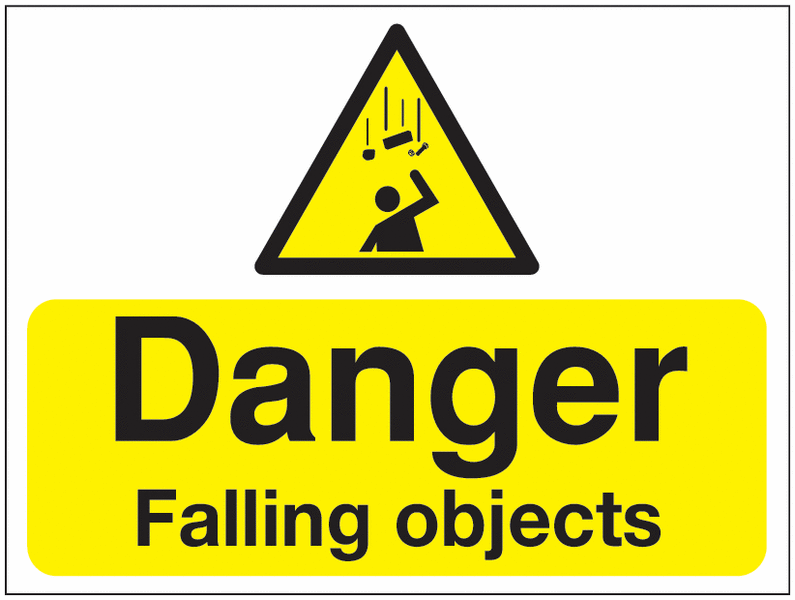 Construction Signs - Danger Falling Objects