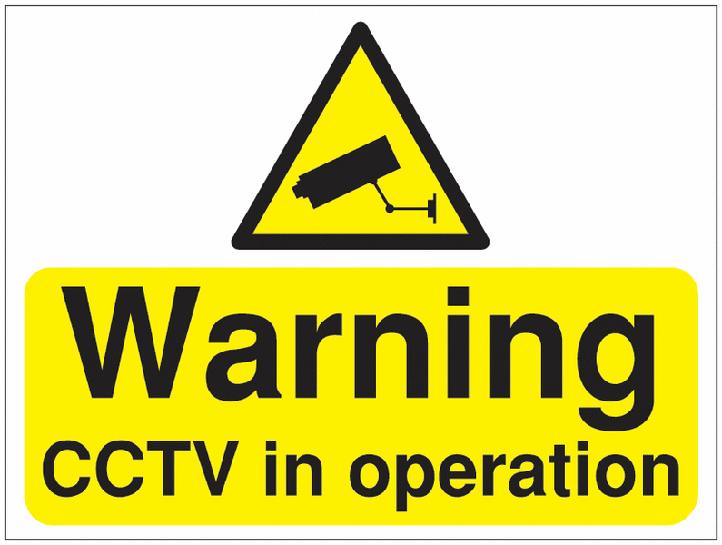Construction Signs - Warning CCTV In Operation
