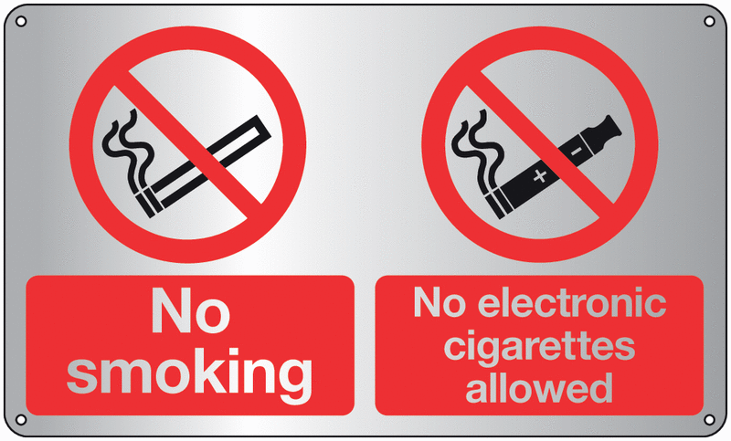 Deluxe No Smoking/No Electronic Cigarettes Signs