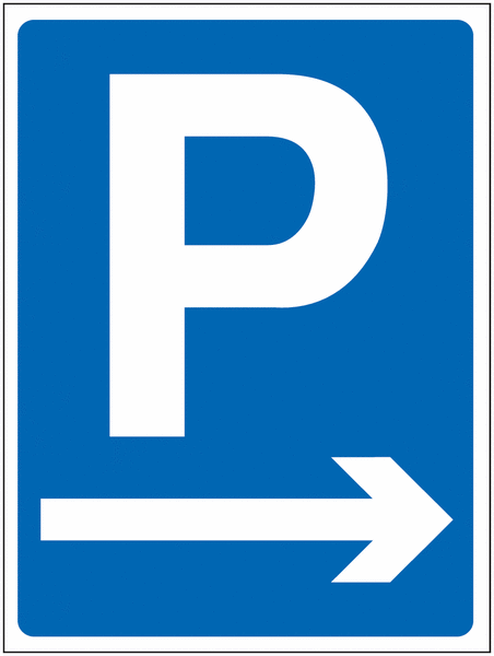Construction Signs - Parking Arrow Right