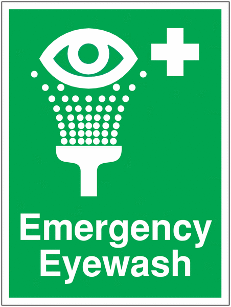 Construction Signs - Emergency Eye Wash
