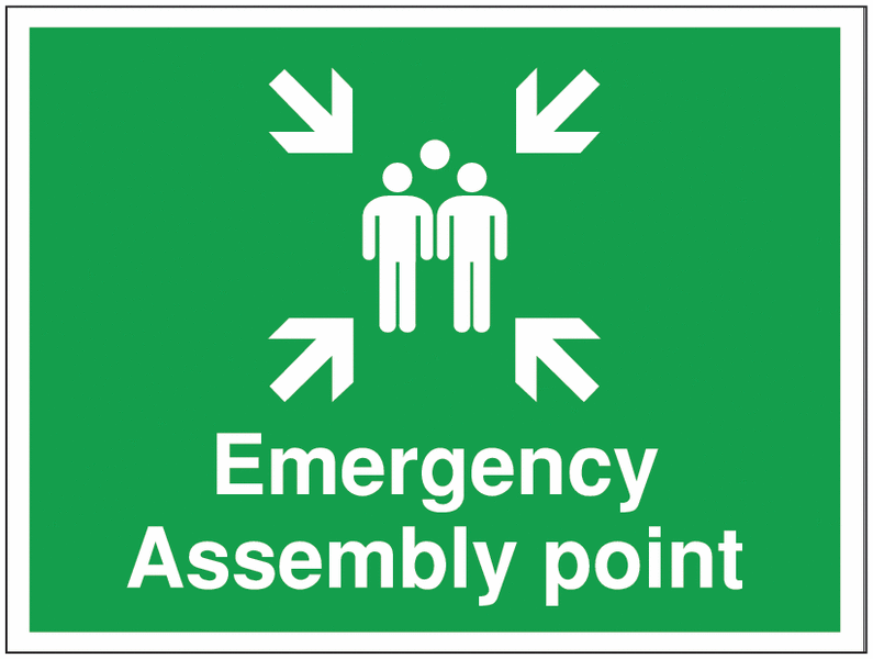 Construction Signs - Emergency Assembly Point