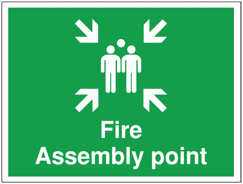 Construction Signs - Fire Assembly Point ISO 7010 Signs