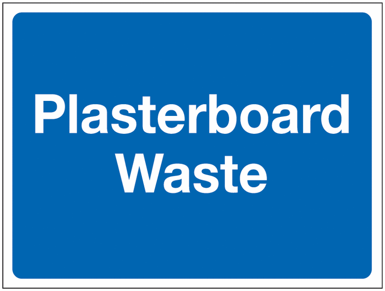 Construction Signs - Plasterboard Waste