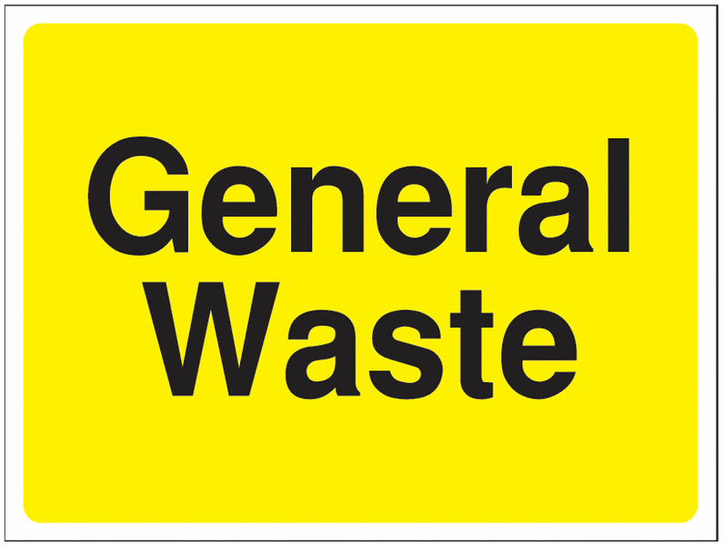 Construction Signs - General Waste