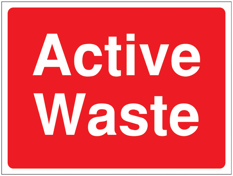 Construction Signs - Active Waste