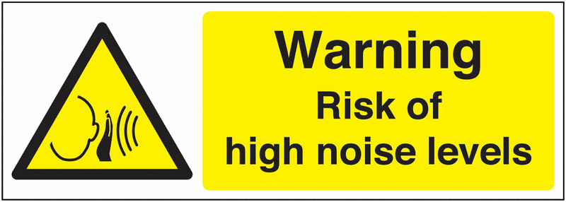 Build Your Own Site Safety Sign Labels - High Noise Levels