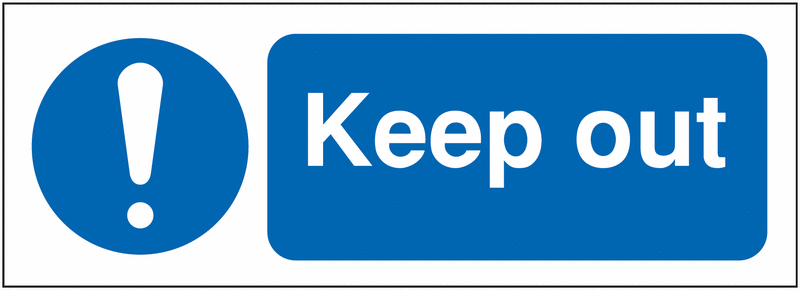 Build Your Own Site Safety Sign Labels - Keep Out