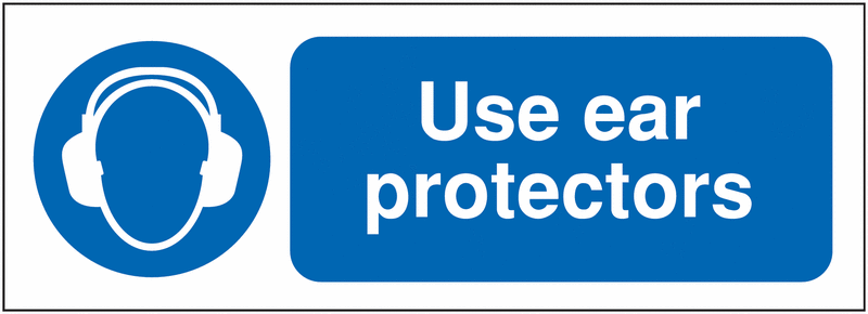 Build Your Own Site Safety Sign Labels - Use Ear Protectors