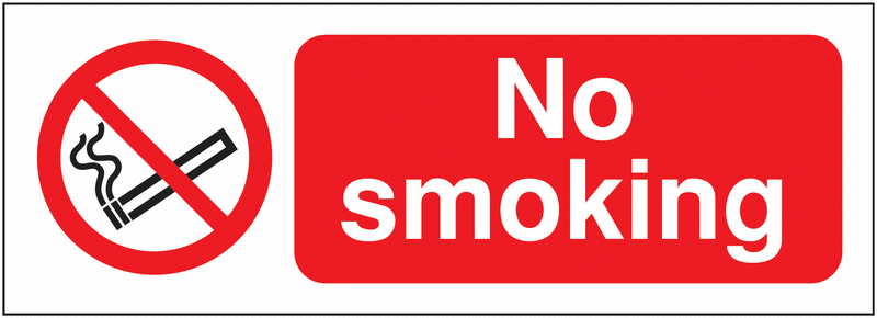Build Your Own Site Safety Sign Labels - No Smoking