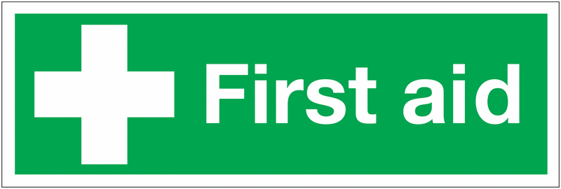 First Aid Double-Sided Hanging Sign