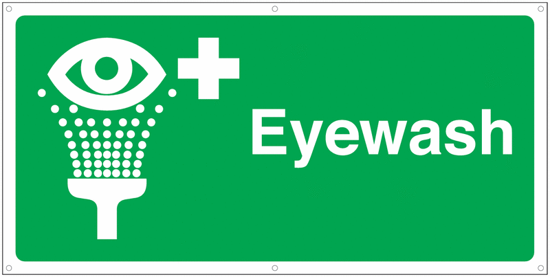 Banner Signs - Eye Wash