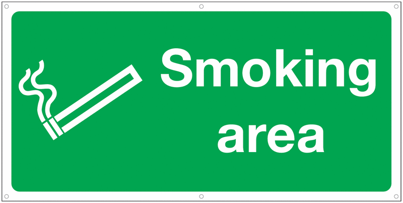 Banner Signs - Smoking Area