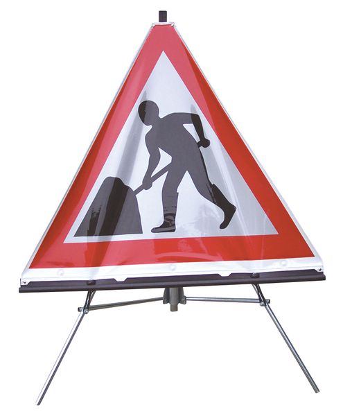 Stands for Class 1 Reflective Roll-Up Traffic Sign