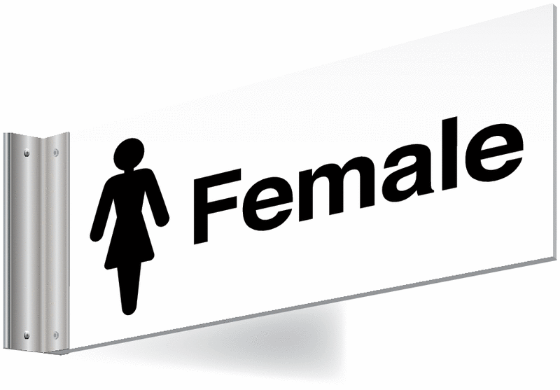 Female Toilet Corridor Signs