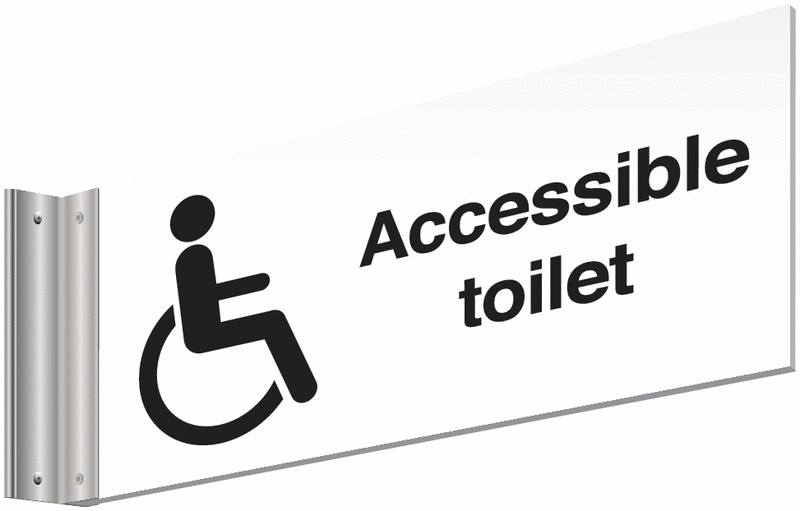 Accessible Toilet Corridor Signs