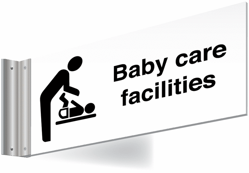 Baby Care Facilities Corridor Signs