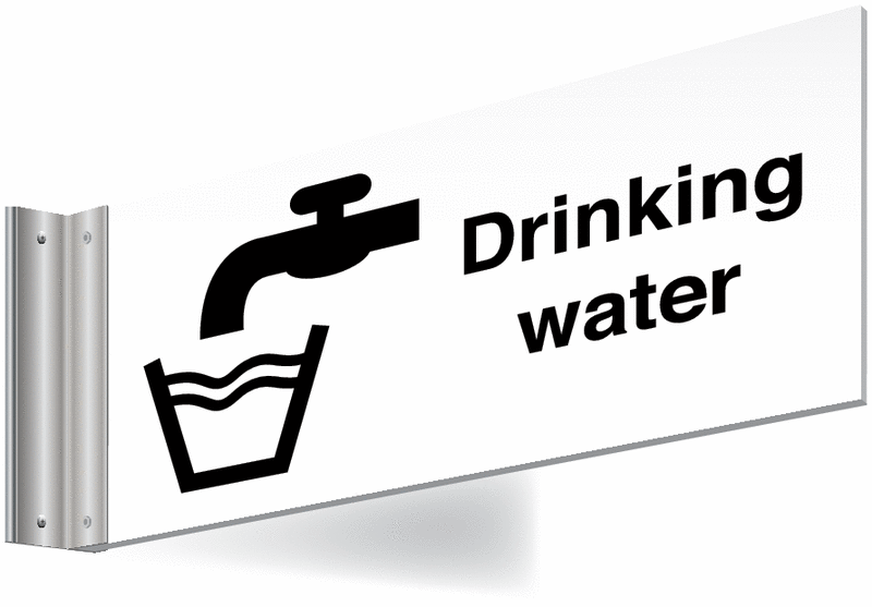 Drinking Water Corridor Signs