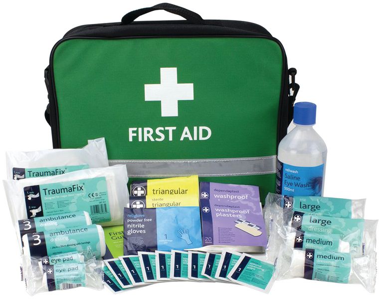 British Standard Compliant Grab Bag First Aid Kit