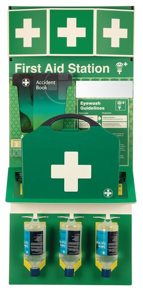 Combined First Aid Kit & Eye Wash Stations