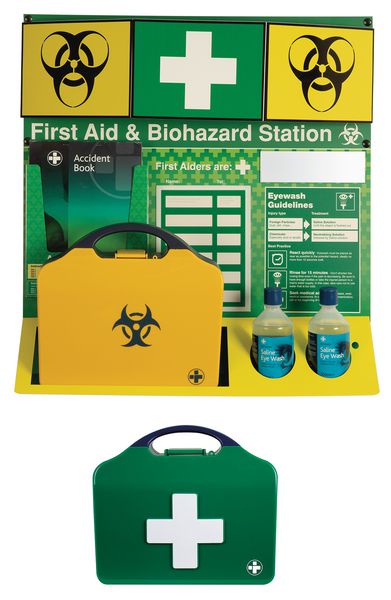 First Aid/Biohazard Stations