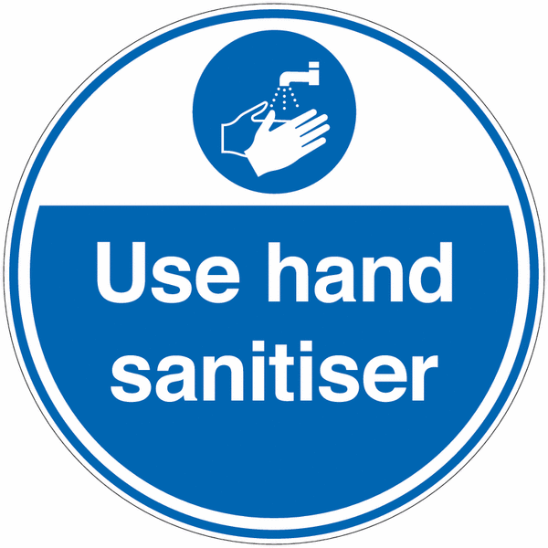 Use Hand Santiser Anti-Slip Floor Signs