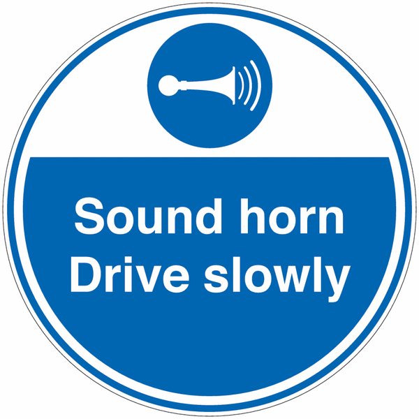 Sound Horn Drive Slowly Anti-Slip Floor Signs