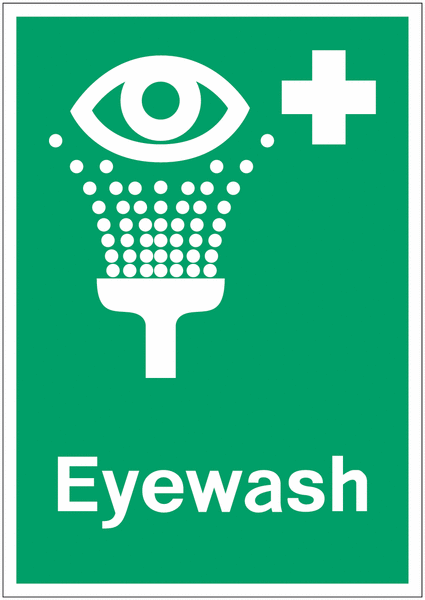 Eye Wash Signs With Upgrades