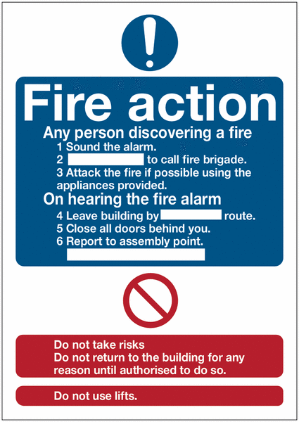 Fire Action Notices With Upgrades