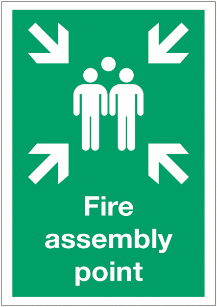 Fire Assembly Point Signs With Upgrades
