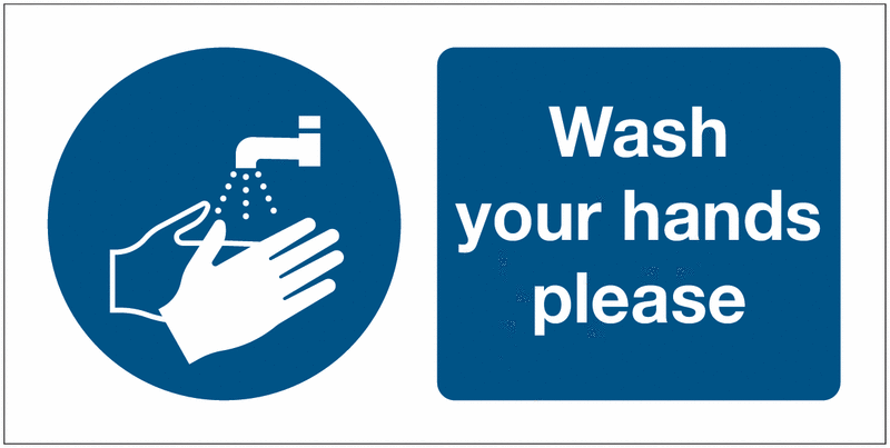 Wash Your Hands Please Signs With Upgrades