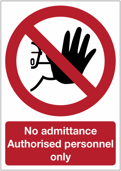No Admittance Signs With Upgrades