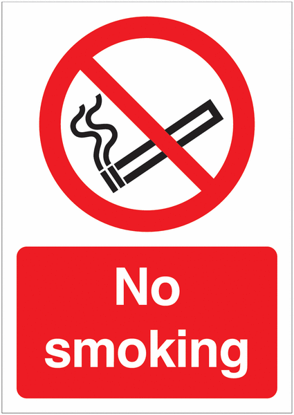 No Smoking Upgrade Signs