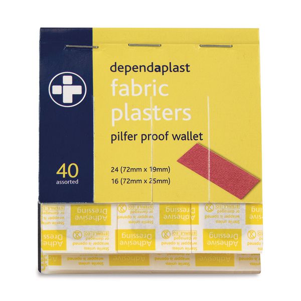 Dependaplast Plasters in Pilfer Proof Wallet