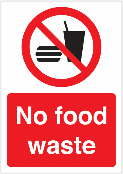Food Waste Prohibition Signs