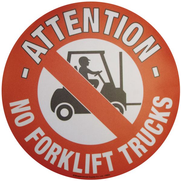 Floor Graphic Markers - No Forklift Trucks