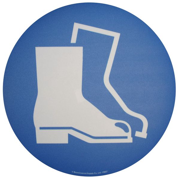 Floor Graphic Markers - Protective Footwear Symbol