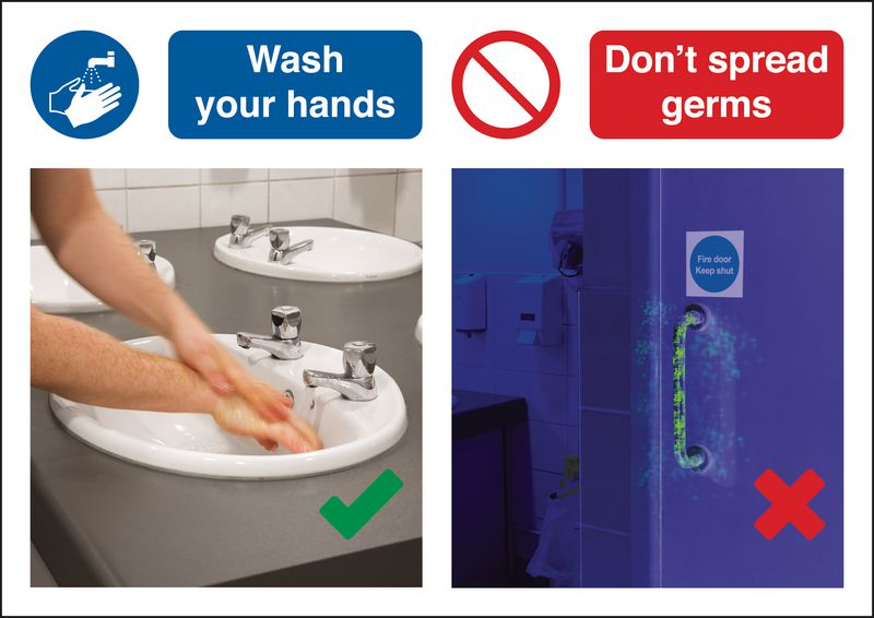 Wash Your Hands Don't Spread Germs Do & Don't Visual Signs