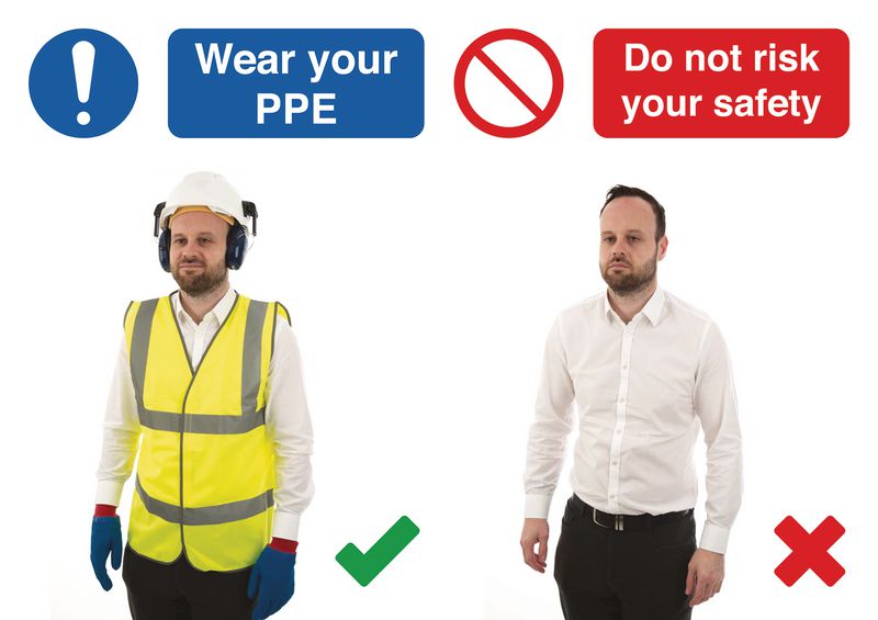 Wear Your PPE Do & Don't Visual Signs