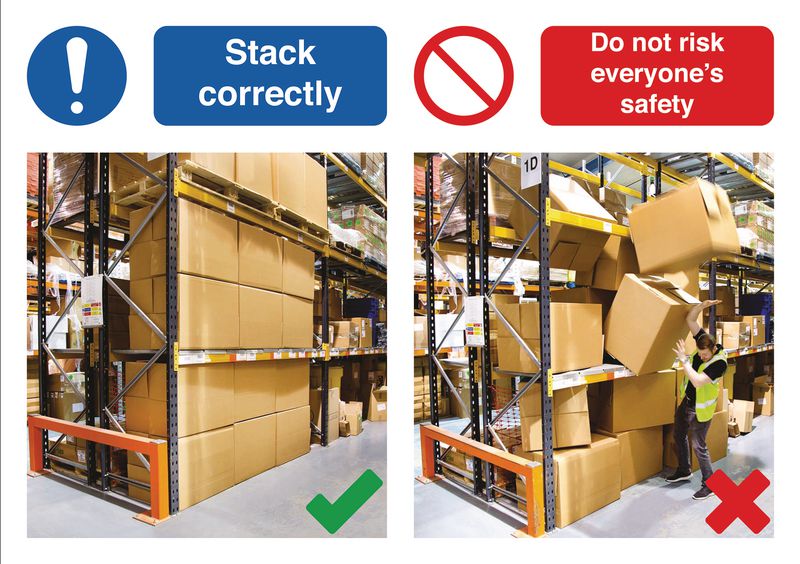 Stack Correctly Do & Don't Visual Signs